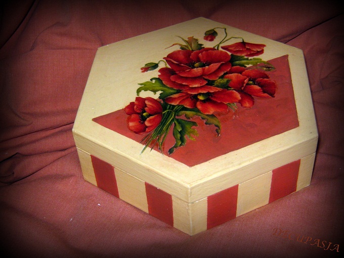 Szkatułka "Maki"